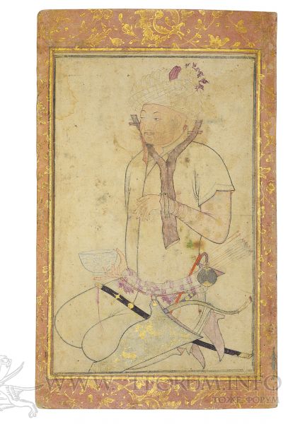 2017 CKS 14218 0038 000(a turkoman prisoner And nastaliq calligraphy safavid iran second half)