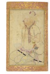 2017 CKS 14218 0038 000(a turkoman prisoner And nastaliq calligraphy safavid iran second half)