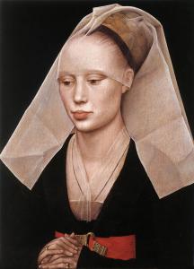 WEYDEN, Rogier van der Portrait of a Lady c. 1455.jpg